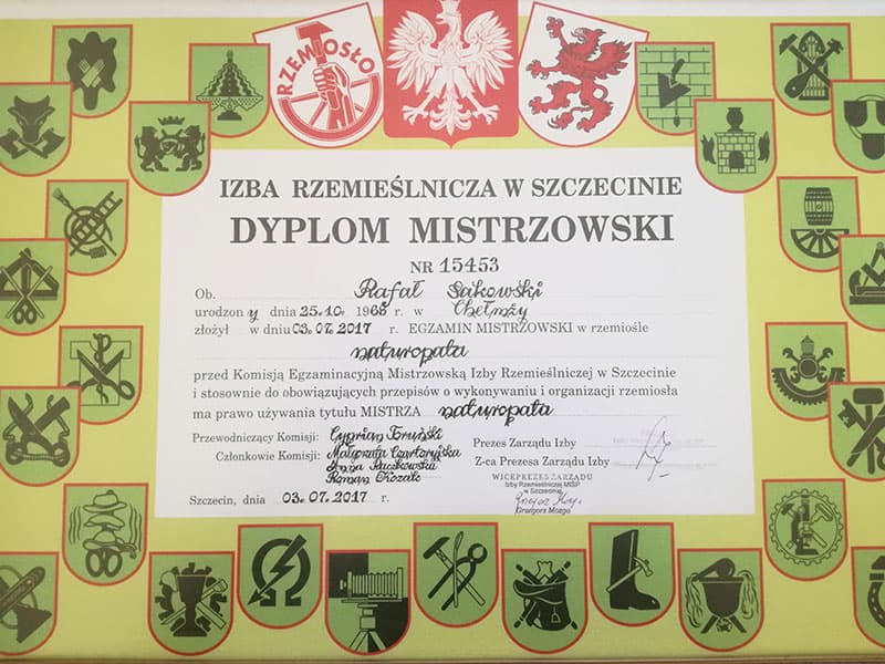 Certyfikat Rafała Sakowskiego 34